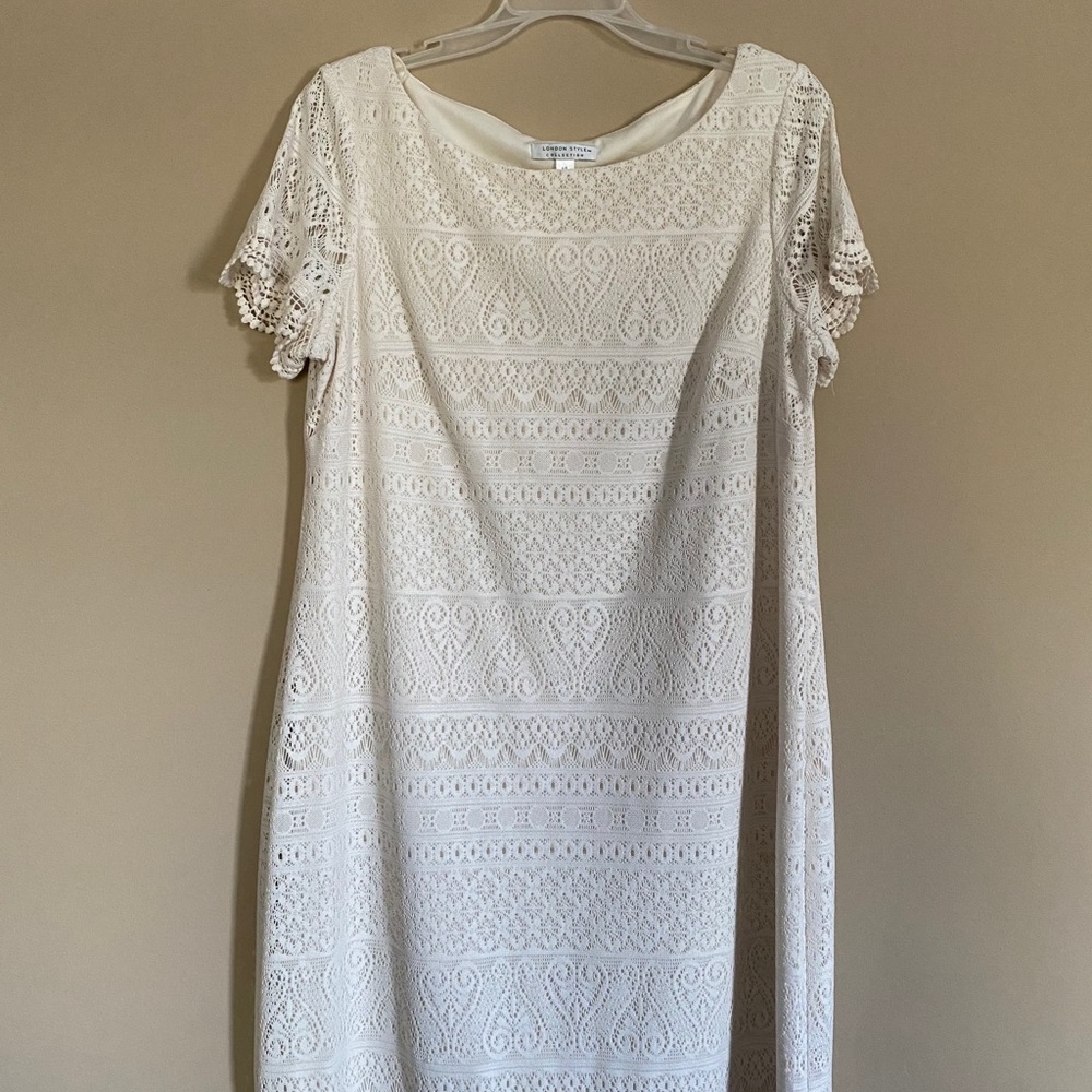 Classic Lace White Dress - Worn Once
